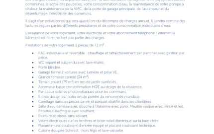 Récapitulatif du logement 417